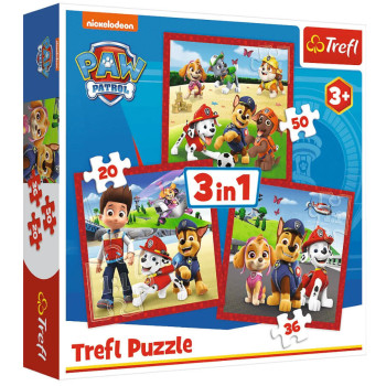 Puzzle 3w1 Psi Patrol układanka dla dzieci 3+