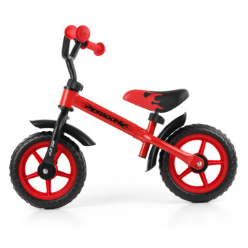 Rowerek biegowy Dragon czerwony dla chłopca i dziewczynki nauka jazdy na rowerze