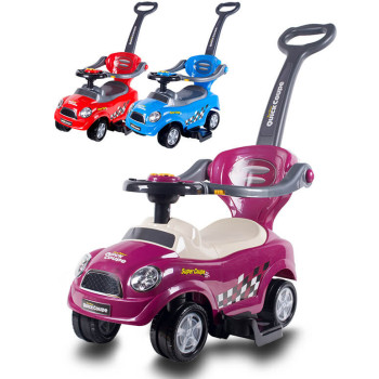 Jeździdełko 3w1 giga car jeździk dziecięcy chodzik pchacz dla dziecka