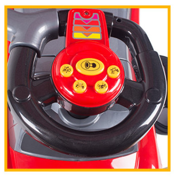 Jeździdełko dla dziecka MEGA CARS DELUXE 3w1 z pchaczem Czerwone