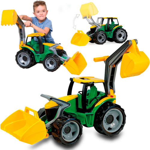 Lena Koparka z łyżką, Traktor, Spychacz RUCHOMY Gigant