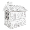 Domek kartonowy do pomalowania z zestawem flamastrów