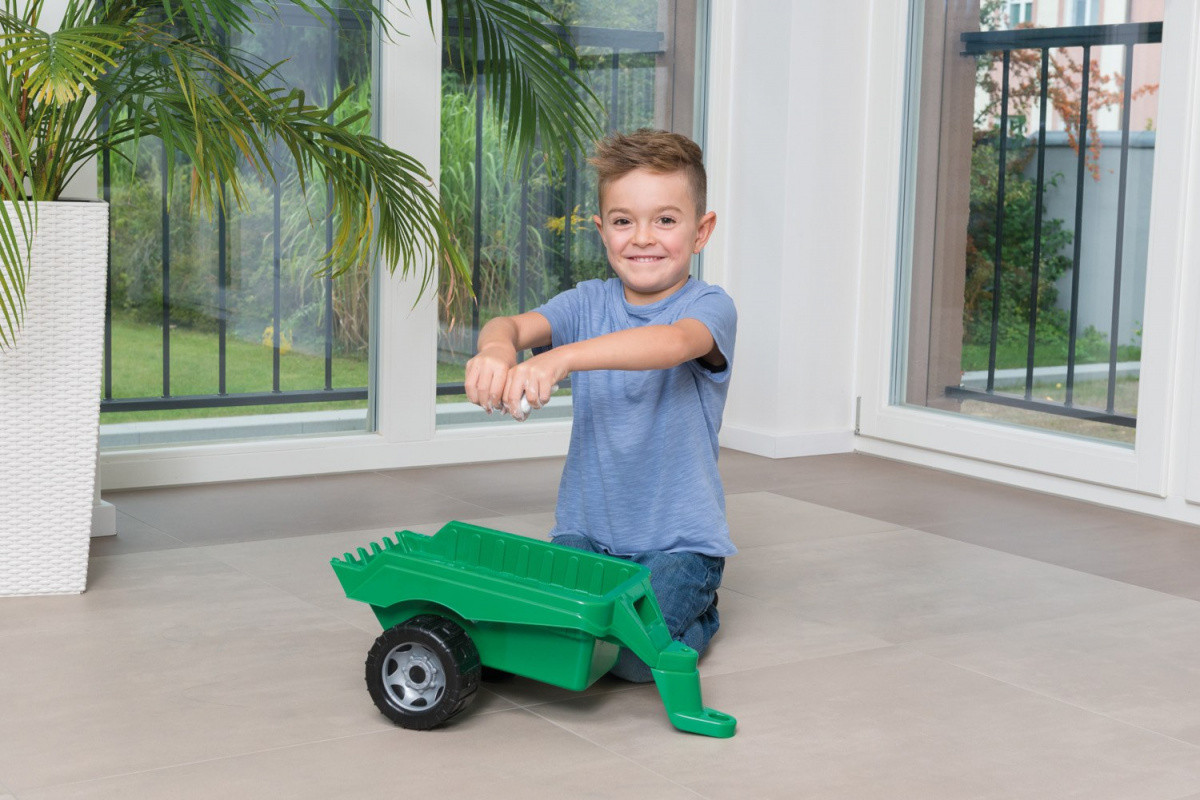 zielona przyczepa do pojazdów LENA