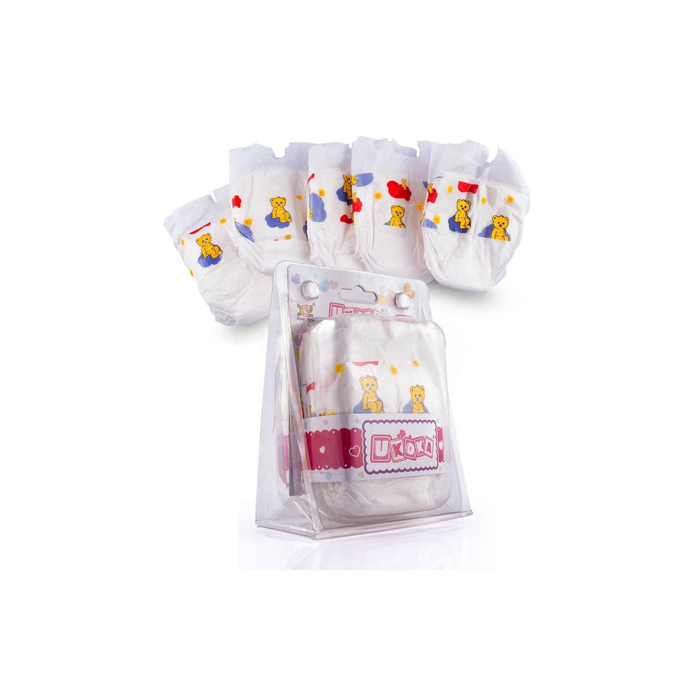 Pieluszki pampersy dla lalek 5 szt. akcesoria dla lalki