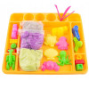 Piasek kinetyczny zestaw z foremkami i mini piaskownicą 1,5 kinetycznego piasku