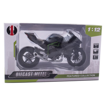 Motocykl metalowy ŚCIGACZ Model kolekcjonerski Zabawka dla dziecka