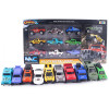 Zestaw pojazdów resoraki, 10 metalowych samochodzików w pudełku