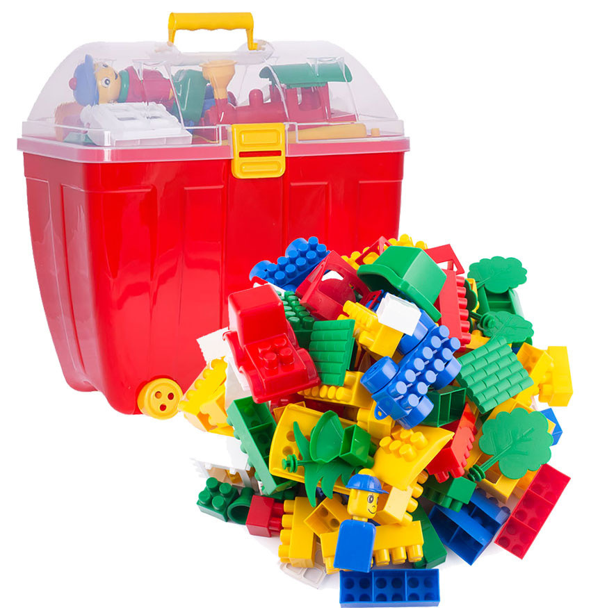 Klocki konstrukcyjne w kuferku k1