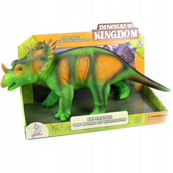 Dinozaur Triceratops figurka gumowa z dźwiękiem zabawka dla dziecka maskotka