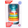 Muzyczna wieża kolorów dla malucha, piramidka z dźwiękami, edukacyjna zabawka 6m+