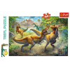 Trefl Puzzle 160 el. | Walczące Tyranozaury - puzzle dla dzieci z motywem bajkowym
