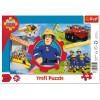 Trefl Puzzle 15 el. Ramkowe | Dzień Strażaka Sama, puzzle z motywem bajki Strażak Sam