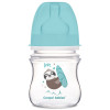Canpol babies butelka szeroka antykolkowa 120ml PP EasyStart EXOTIC ANIMALS NIEBIESKA