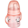 Canpol babies kubek treningowy silikon 120ml PP EasyStart EXOTIC ANIMALS różowy