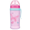 Canpol babies bidon niekapek z rurką silikonową 350ml BUTTERFLY różowy