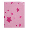 Miękki kocyk w gwiazdki różowe 90x80 cm