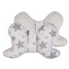 Poduszka antywstrząsowa MOTYLEK minky gwiazdki szare