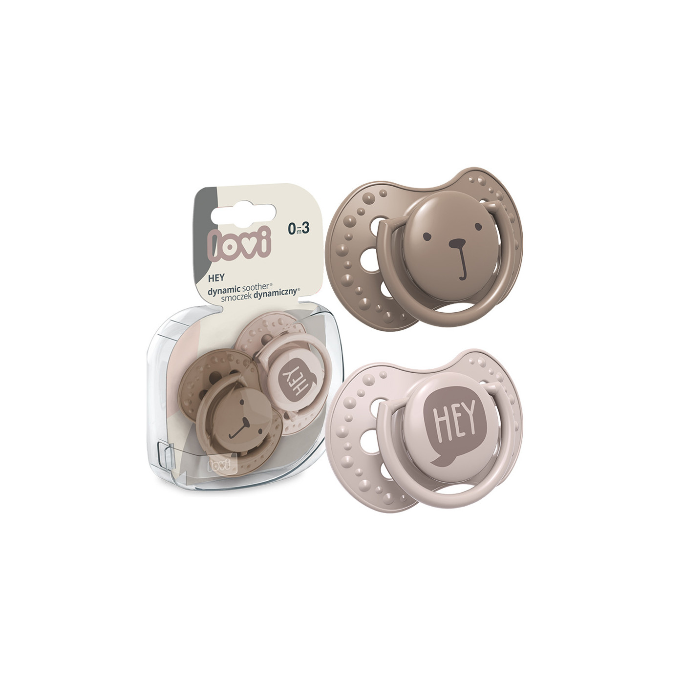 Smoczek uspokajający dla dziecka LOVI 0-3 m Hey Girl