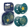 Smoczek uspokajający dla dziecka LOVI 0-3 m Stardust Green 2 szt.