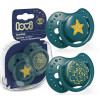 Smoczek uspokajający dla dziecka LOVI 6-18 m+ Stardust Green 2 szt.