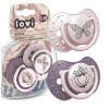 Smoczek uspokajający dla dziecka LOVI 6-18 m Botanic Girl 2 szt.
