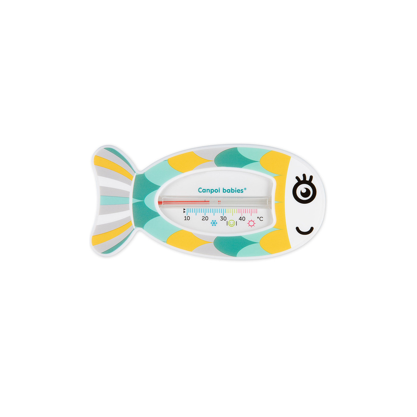 Canpol Termometr do kąpieli dla niemowląt do wanienki RYBKA zielony