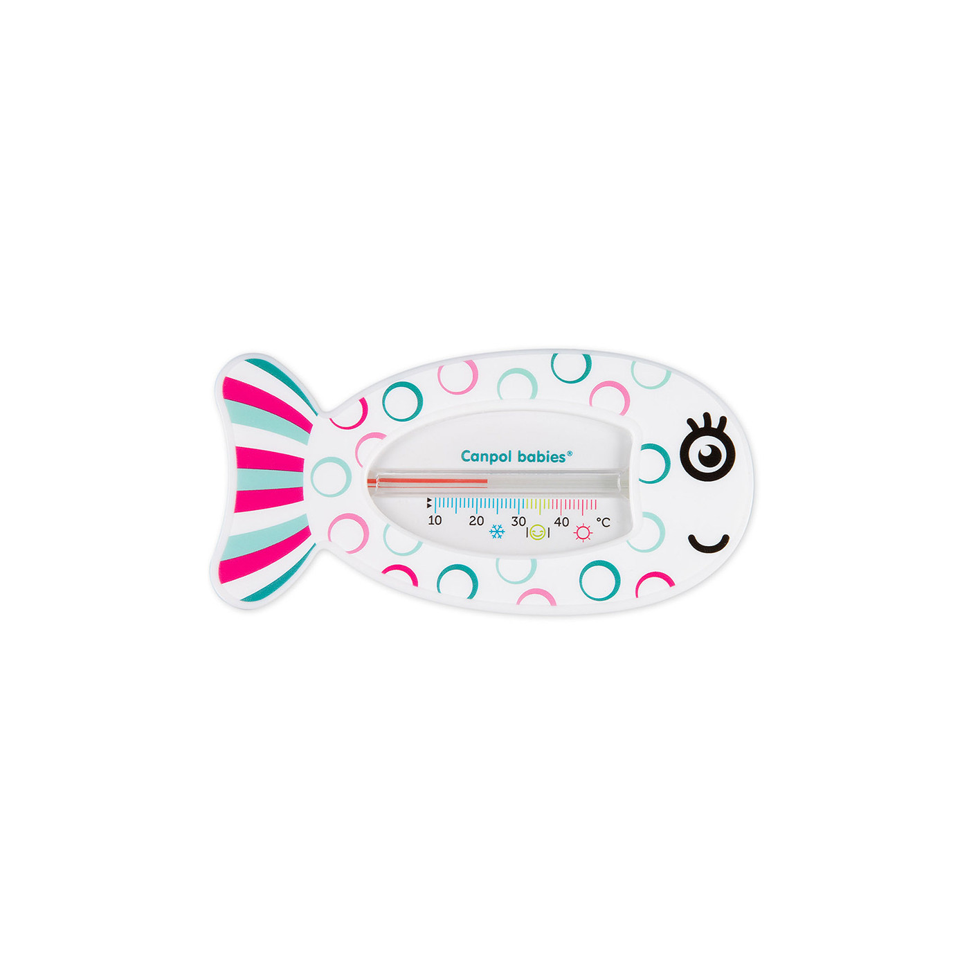 Canpol Termometr do kąpieli dla niemowląt do wanienki RYBKA różowy