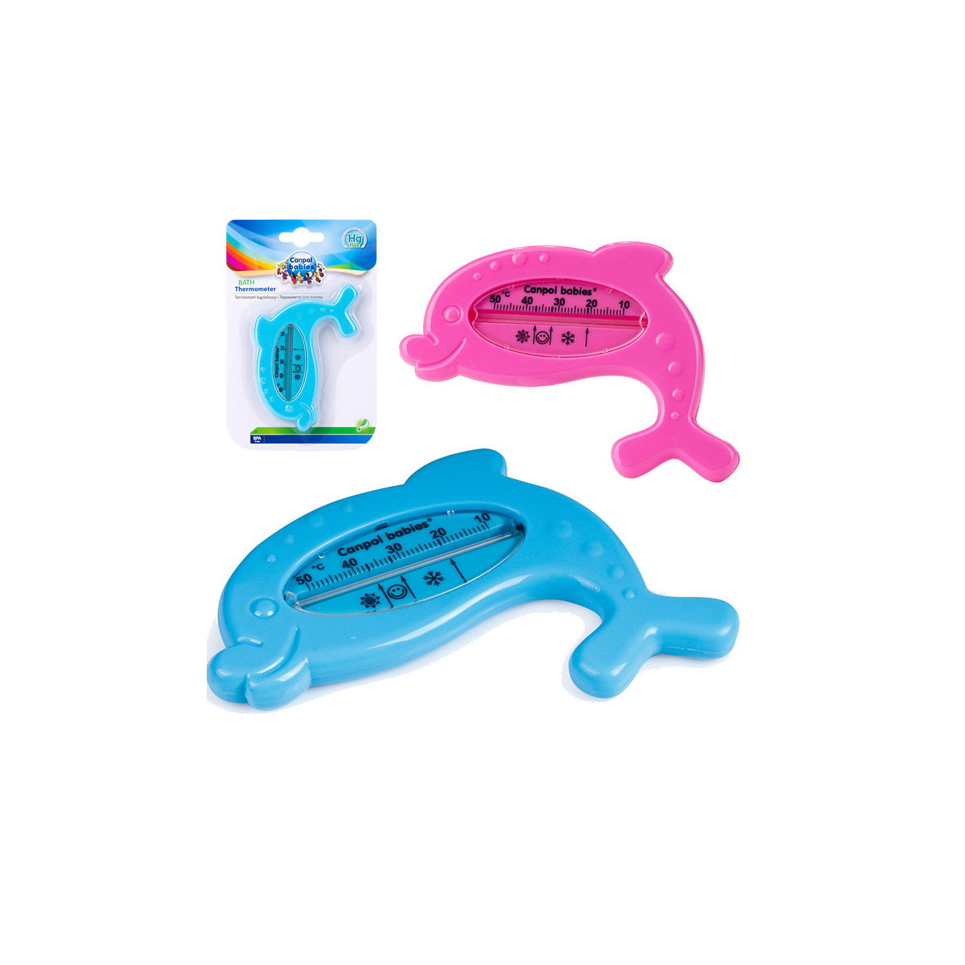 Canpol Termometr do kąpieli dla niemowląt do wanienki DELFIN