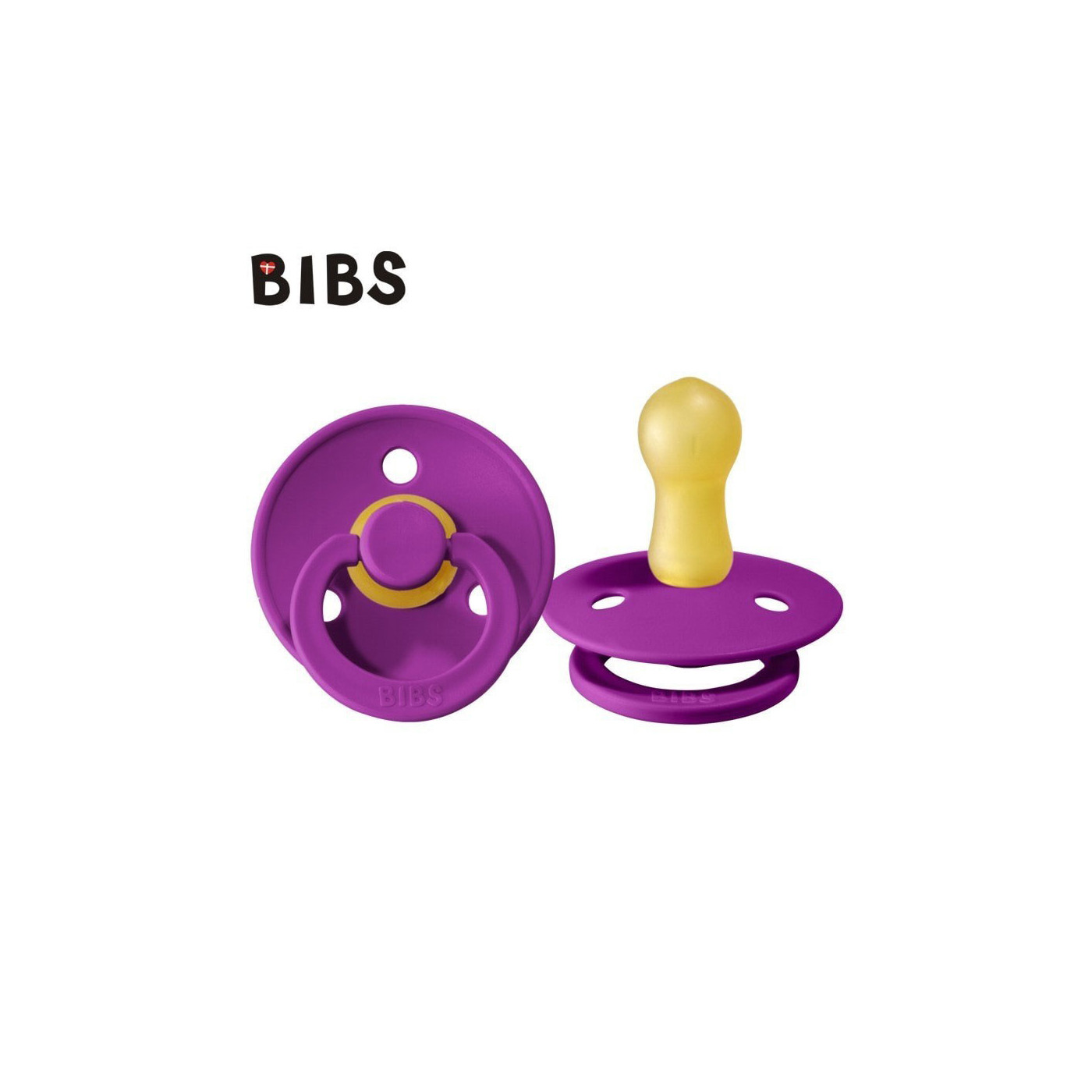 Smoczek uspokający dla dziecka BIBS ORCHID M kauczuk Hevea 1szt.