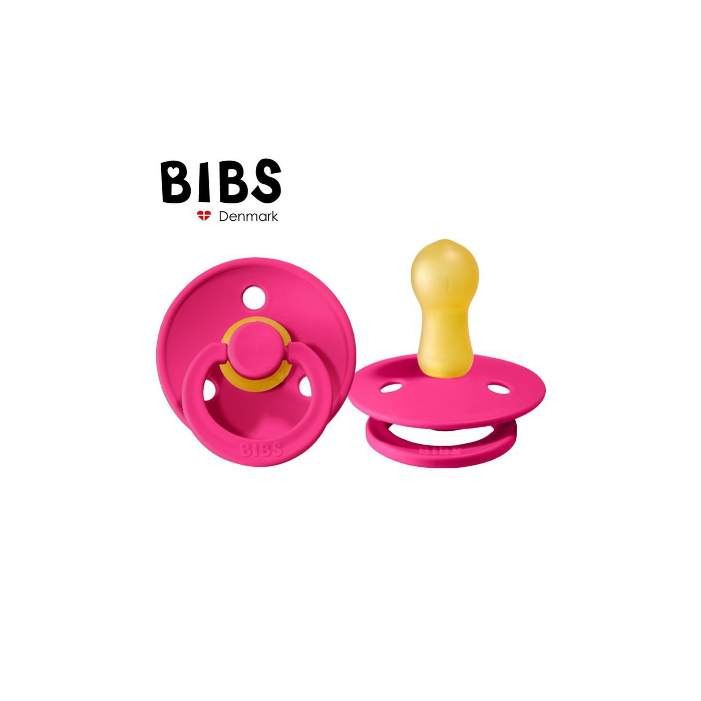Smoczek uspokający dla dziecka BIBS RASPBERRY M kauczuk Hevea 1szt.