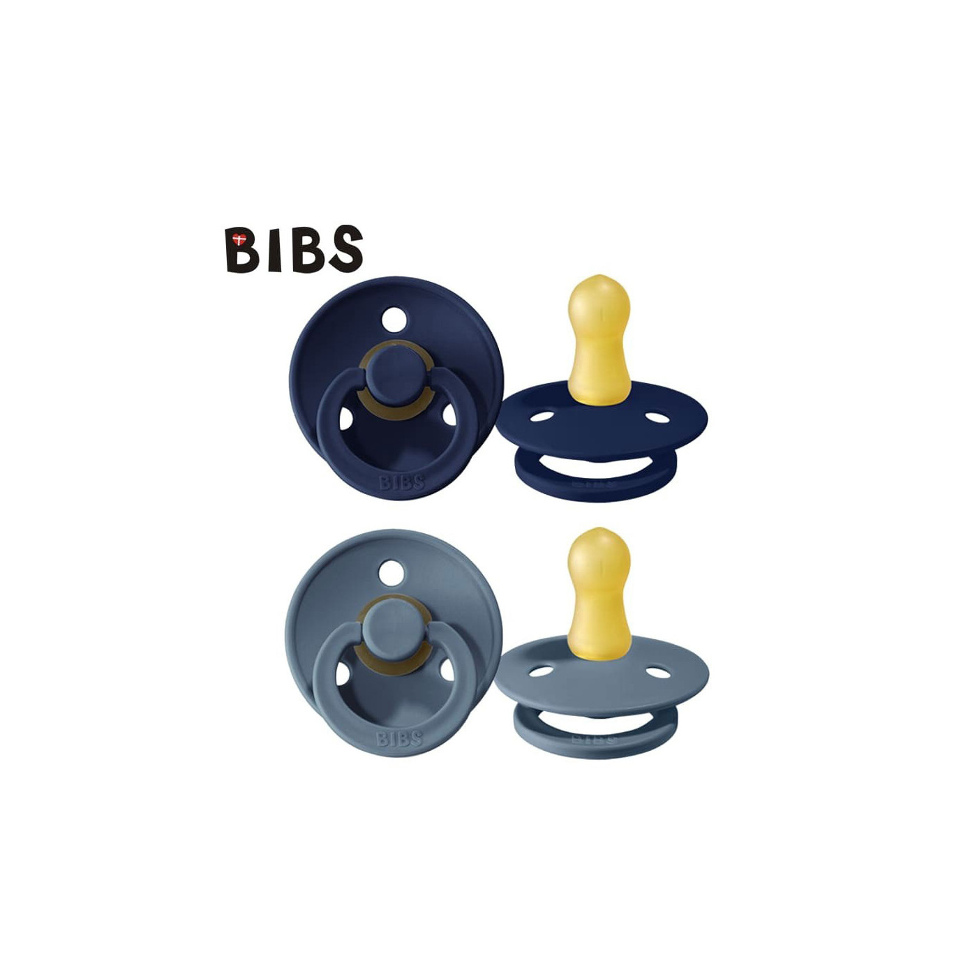 Smoczek uspokający dla dziecka BIBS 2-PACK DEEP SPACE & PETROL S kauczuk Hevea