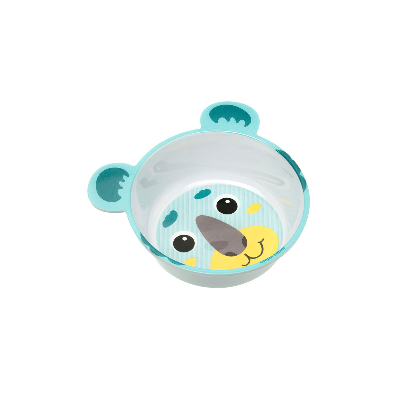 Canpol babies miska antypoślizgowa z melaminy 490ml HELLO LITTLE zielona