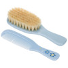 Canpol babies szczotka i grzebień do włosów z miękkim, naturalnym włosiem NEWBORN BABY niebieska
