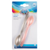 Canpol babies Zestaw 2 Łyżeczek Dla Dzieci Do Karmienia Różowe