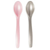 Canpol babies Zestaw 2 Łyżeczek Dla Dzieci Do Karmienia Różowe