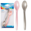 Canpol babies Zestaw 2 Łyżeczek Dla Dzieci Do Karmienia Różowe