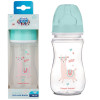 Canpol babies butelka szeroka antykolkowa 240ml PP EasyStart EXOTIC ANIMALS zielona