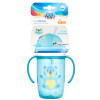 Canpol babies kubek z rurką silikonową 400ml HELLO LITTLE Turkusowy