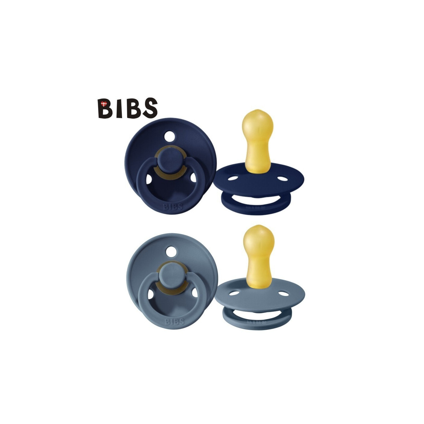 Smoczek uspokajający dla dziecka BIBS 2-PACK DEEP SPACE & PETROL M kauczuk Hevea