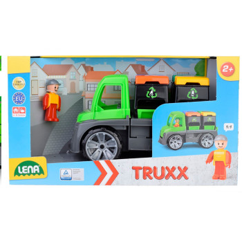 Śmieciarka, Ciężarówka z kontenerami na śmieci LENA TRUXX - Ekoedukacja