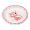 Canpol Zestaw Stołowy CUTE ANIMALS - miseczka, talerzyk, kubeczek i sztućce ZESTAW Różowy