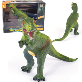 Figurka Dinozaur Tyranozaur T-Rex miękka gumowa figurka z dźwiękiem
