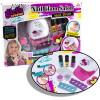 Mini salon kosmetyczny - Zabawka dla dziewczynek - Suszarka, lakiery, ozdoby na paznokcie