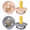 Smoczek uspokający dla dziecka BIBS 2-PACK CLOUD&BLUSH M kauczuk Hevea