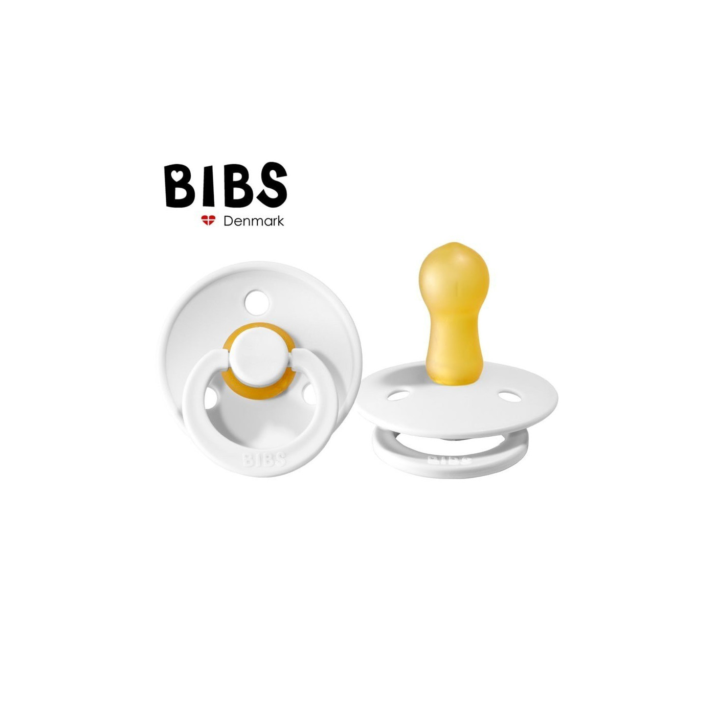 Smoczek uspokający dla dziecka BIBS WHITE M kauczuk Hevea 1szt.