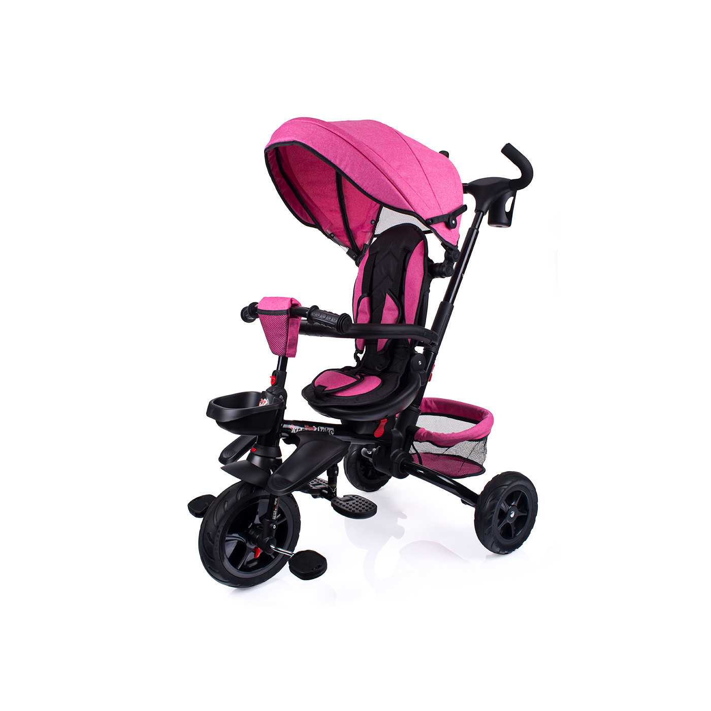 Rowerek trójkołowy TOP KIDS TRIKE dla dziecka 6w1, siedzenie 360°, składany - TOP KIDS - Trójkołowiec dziecięcy