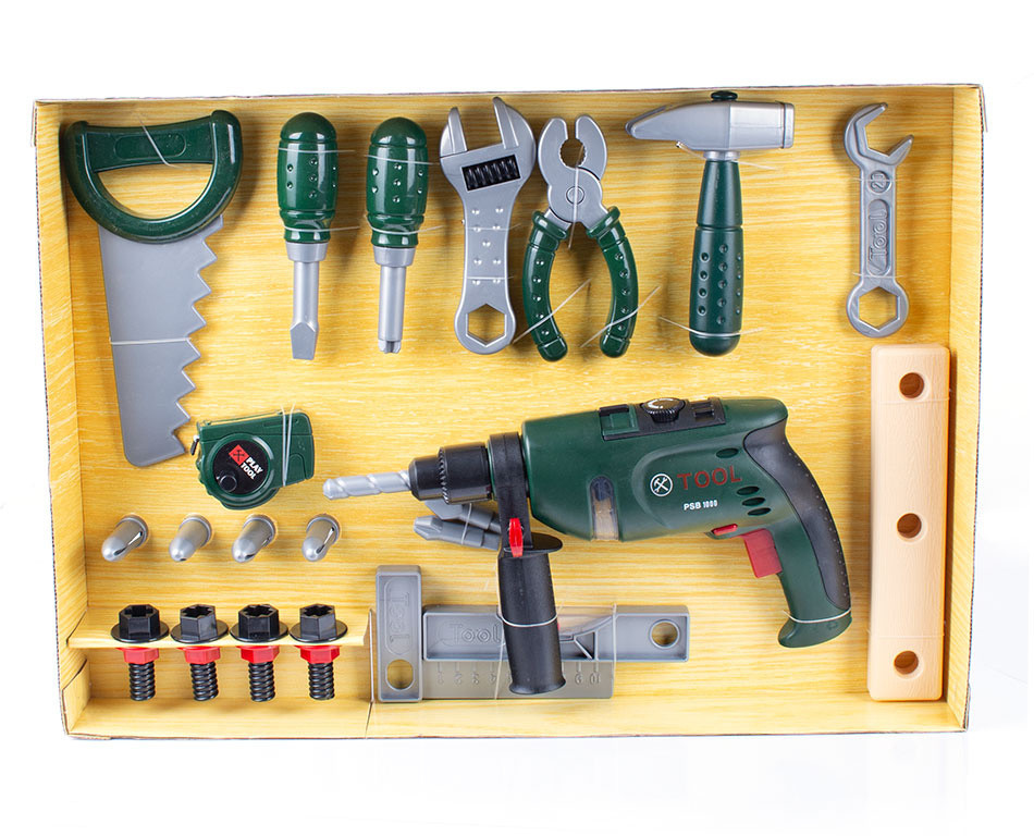 Zestaw narzędzi do zabawy w warsztat stolarski