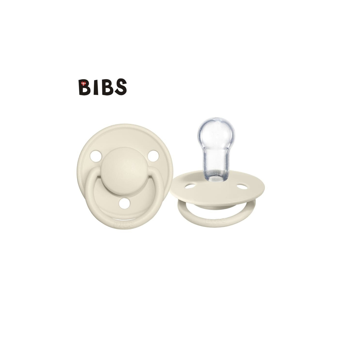 Smoczek uspokający dla dziecka BIBS De Lux One Size IVORY 1szt.