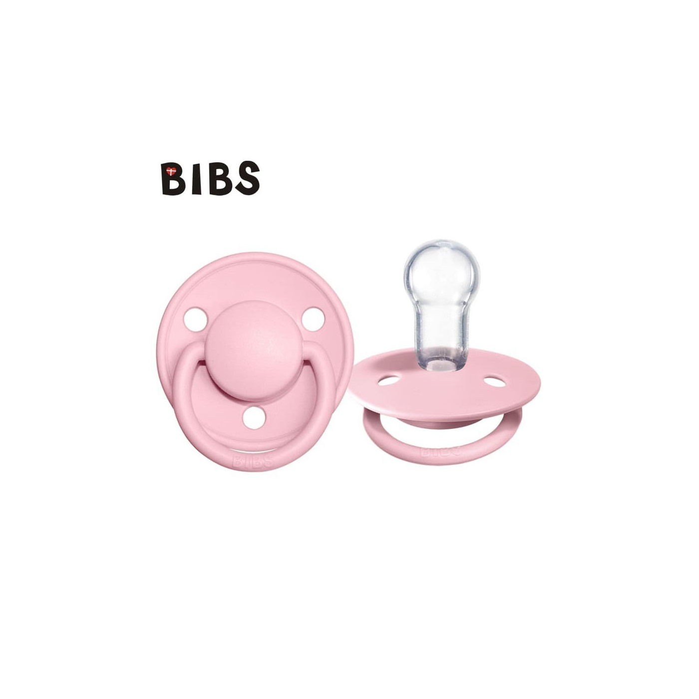 Smoczek uspokający dla dziecka BIBS De Lux One Size BABY PINK 1szt.