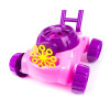 Kosiarka na bańki mydlane na baterie z płynem - Zabawka do ogrodu dla dzieci RÓŻOWA
